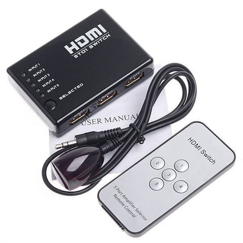 HDMI Switch 1 to 3 כולל שלט