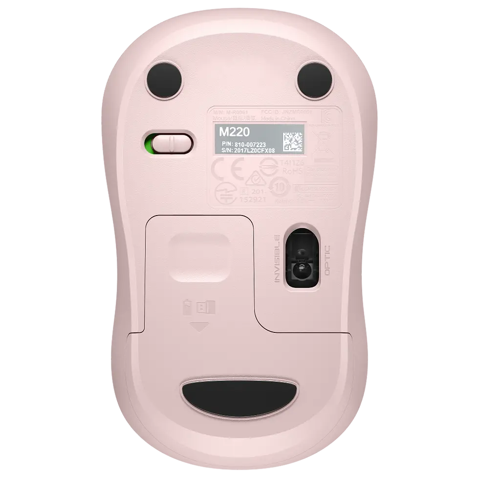 Thumbnail: עכבר אלחוטי Logitech M240 Silent Bluetooth – צבע ורוד