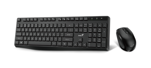 סט מקלדת ועכבר אלחוטי שקטים Genius KM-8206S