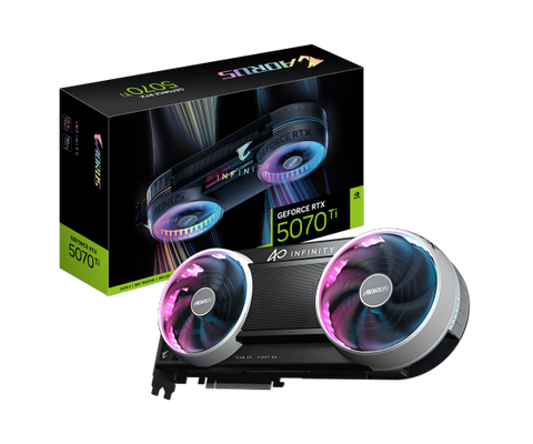 כרטיס AORUS GeForce RTX 5070 Ti INFINITY 16G WINDFORCE HYPERBURST