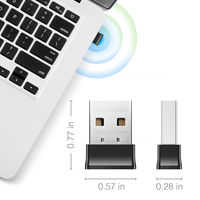 מתאם אלחוטי USB, דואל בנד, AC650, גודל קטן ננו