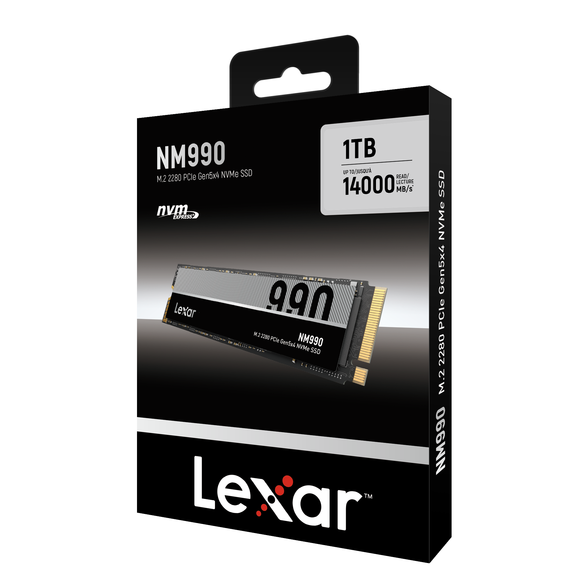 Lexar SSD LNM-990 1TB M.2 NVMe High Speed PCIe Gen 5X4