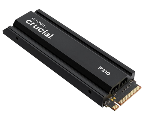 דיסק פנימי Crucial P310 4TB PCIe Gen4 NVMe 2280 M.2 SSD Heatsinc