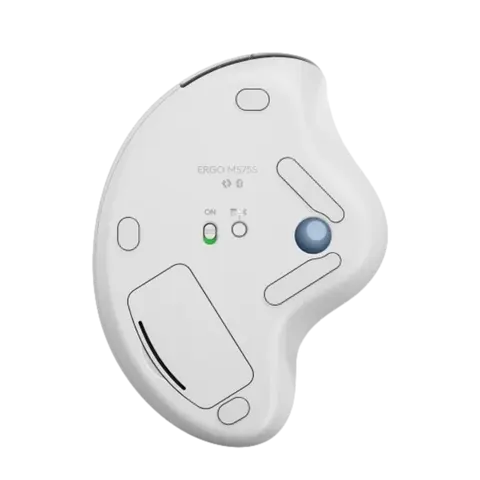 עכבר ארגונומי בצבע אופווייט LOGITECH ERGO M575S WIRELESS TRACKBALL