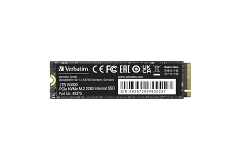 VERBATIM Vi3000 PCIe NVMe M.2 SSD 1TB