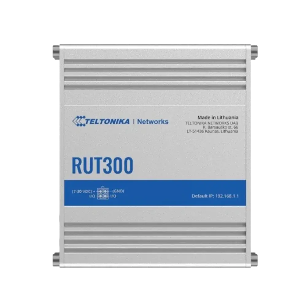 נתב קווי (ללא סים) RUT300 מבית TELTONIKA