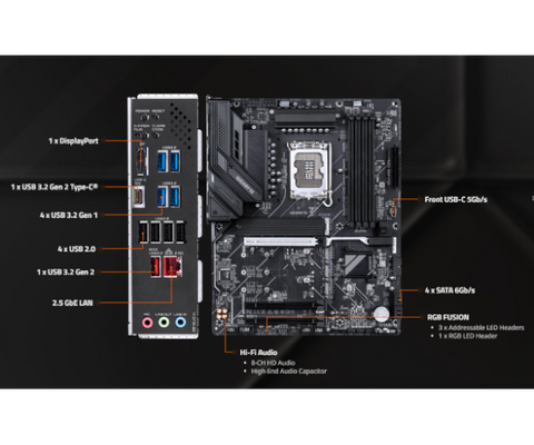 לוח אם Gigabyte Z890 D PLUS ATX DDR5 2.5GB Lan PCIE5.0