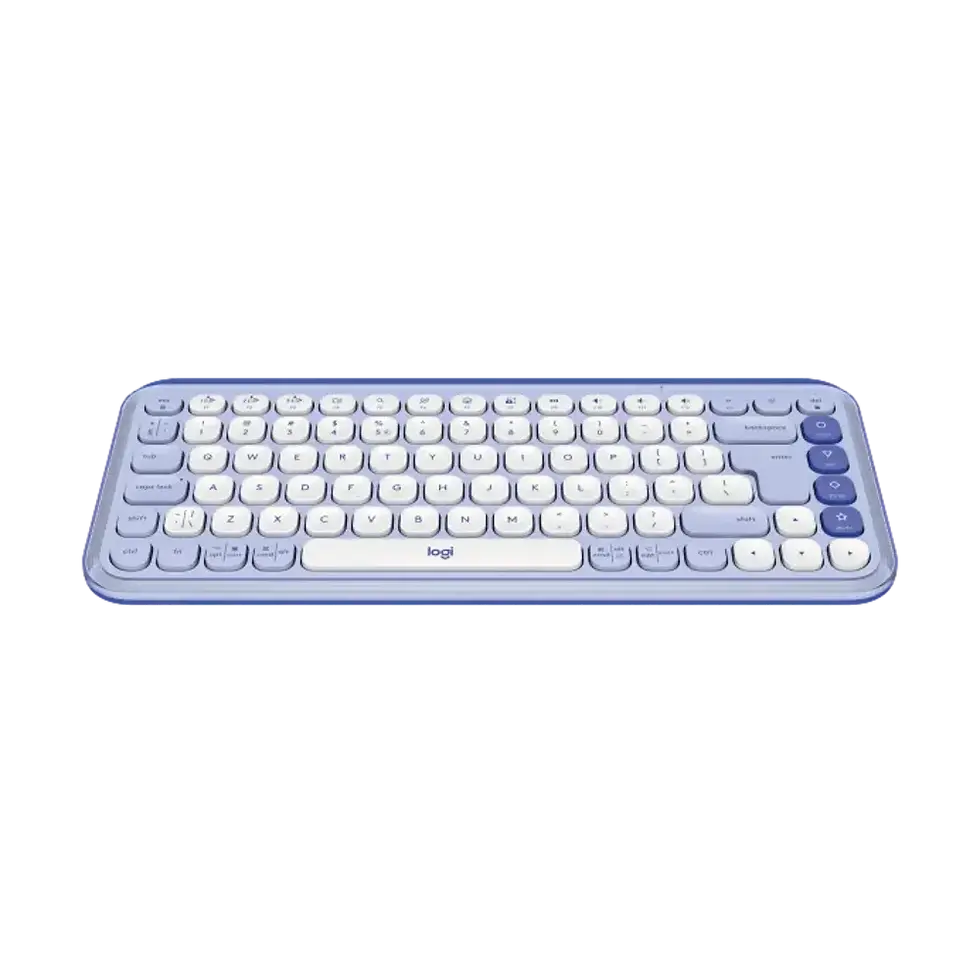 Thumbnail: מקלדת אלחוטית בצבע לילך LOGITECH POP ICON KEYS