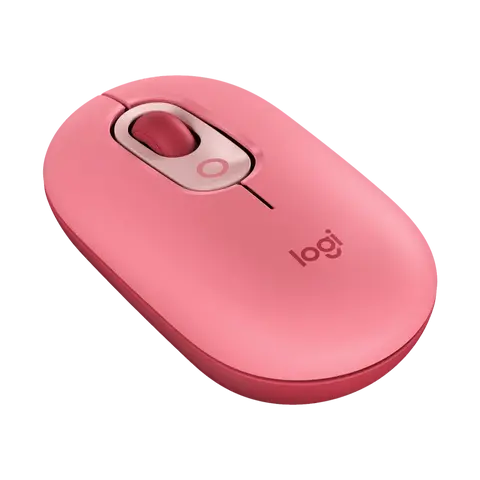 עכבר אלחוטי בצבע אדום ורוד LOGITECH POP 2.4GHZ/BT