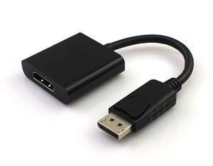 כבל מתאם קצר Displayport זכר - HDMI נקבה, תומך אודיו + 4K@30HZ