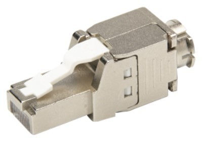 קונקטור RJ45 זכר קצר מסוכך להרכבה על כבל CAT6a