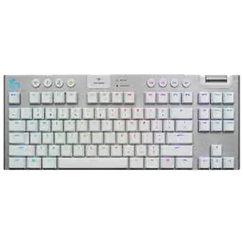 LIGHTSPEED Gaming Keyboard-WHITE-2.4GHZ/BT- TAC