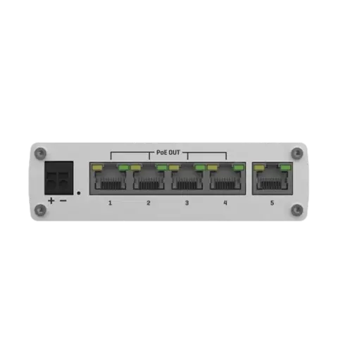 מתג תעשייתי TSW101 POE+ מבית TELTONIKA