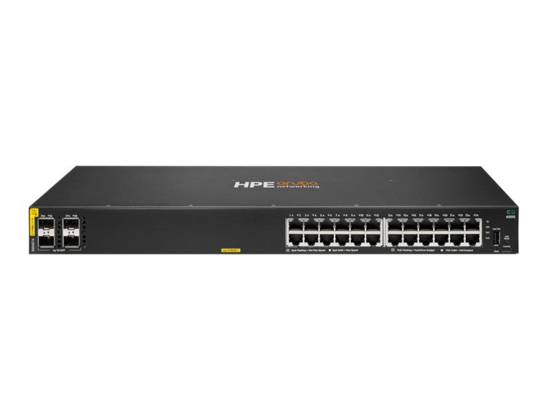 מתג POE מנוהל מלא HPE Aruba 6000 24G CL4 PoE 370W 4SFP Swch
