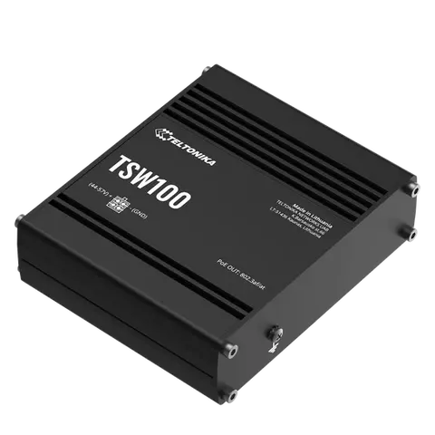 סוויץ' תעשייתי TSW100 PoE מבית TELTONIKA
