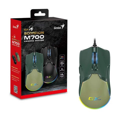 עכבר גיימינג  GENIUS Scorpion M700 ARMY GREEN
