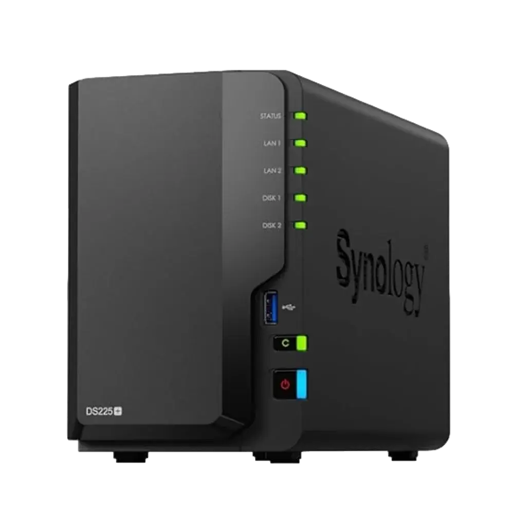 DS225+ פתרון NAS קומפקטי ומתקדם מבית Synology