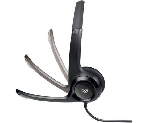אוזניות ומיקרופון Logitech H390 USB Headphones Black