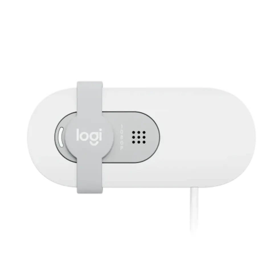 Thumbnail: מצלמת רשת Logitech BRIO 100 - בצבע לבן