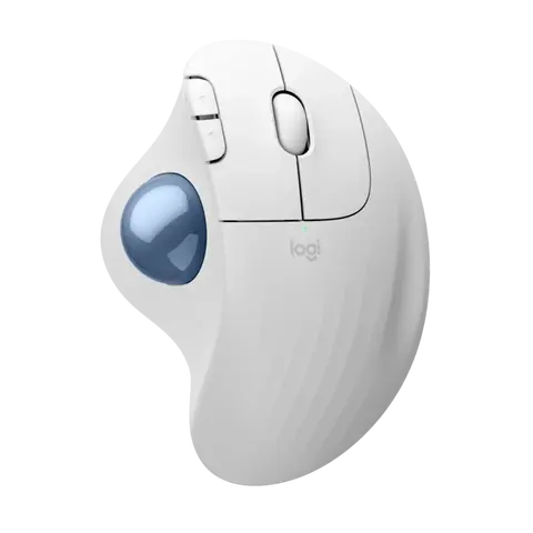 עכבר ארגונומי בצבע אופווייט LOGITECH ERGO M575S WIRELESS TRACKBALL
