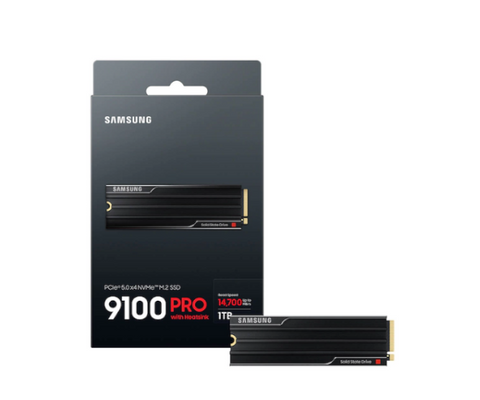 דיסק פנימי Samsung 9100 PRO W Heatsink 4TB Gen5 M.2 NVME 2.0