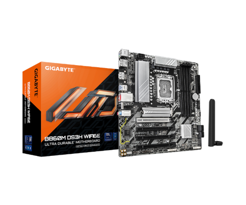 לוח לאינטל דור 15 Gigabyte B860M DS3H Micro-ATX WIFI BT DDR5