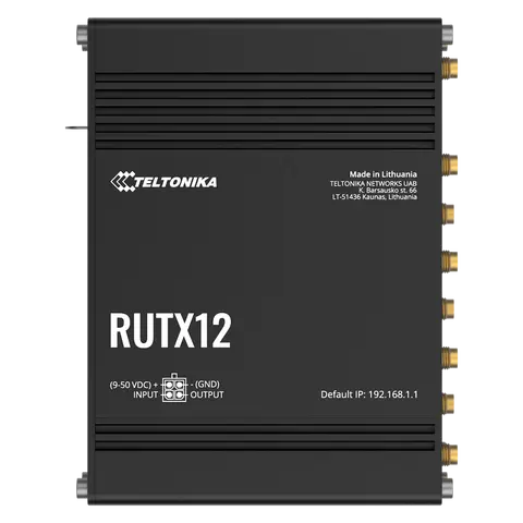 נתב סלולרי תעשייתי RUTX12 מבית TELTONIKA