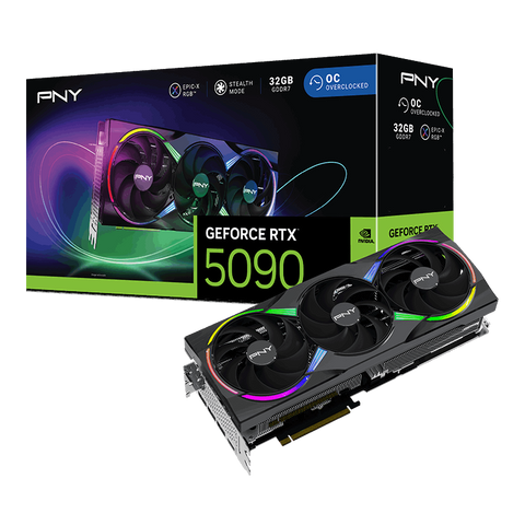 PNY GeForce RTX™ 5090 ARGB EPIC-X RGB™ Overclocked Triple Fan GPU