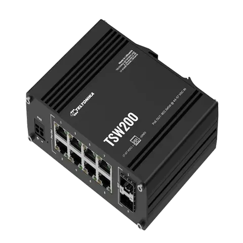 מתג תעשייתי‏TSW200 POE+ ‎ מבית TELTONIKA