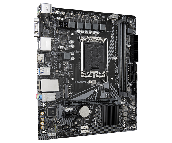 תמונה ממוזערת: לוח למעבדי אינטל Gigabyte H610M S2H V3 Micro-ATX VGA DP HDMI