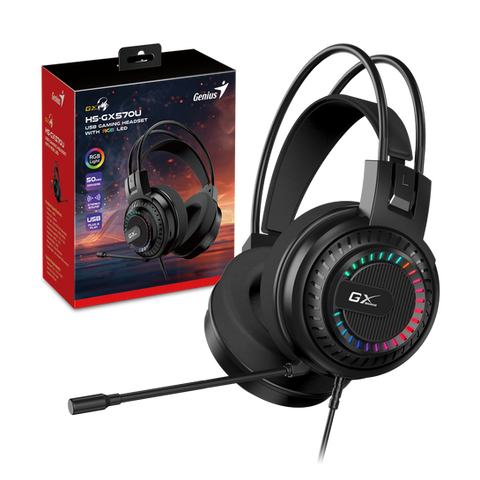 אוזניות גיימינג GENIUS GAMING HEADSET HS-GX570U