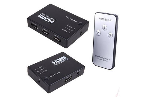 HDMI Switch 1 to 3 כולל שלט