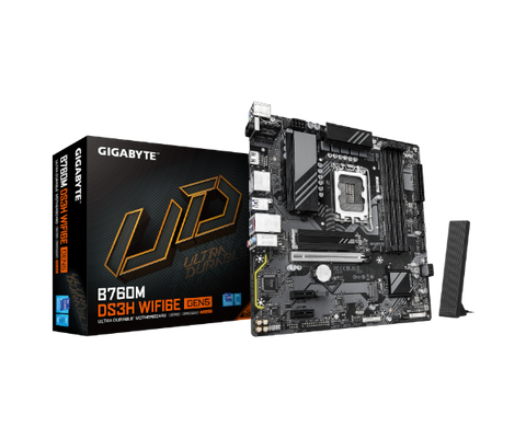 לוח אם Gigabyte B760M DS3H WF6E GEN5 Micro-Atx DDR5