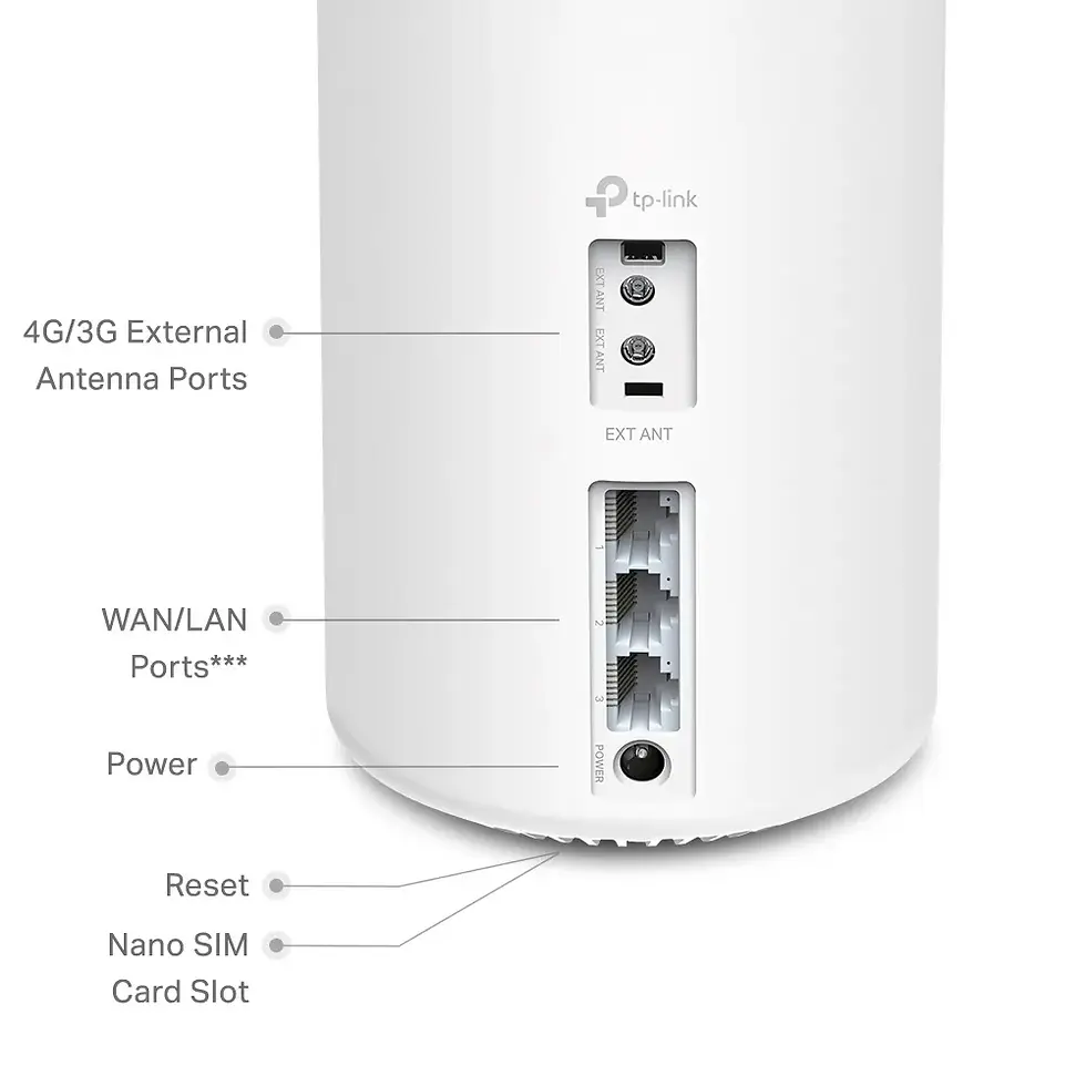 Thumbnail: Deco X20-4G+ AX1800 WiFi 6 Gateway מבית TP-LINK