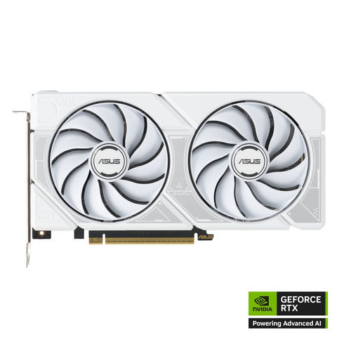 כרטיס מסך לבן ASUS Dual GeForce RTX 5060 Ti 16GB GDDR7 OC Edition