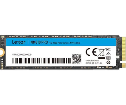 דיסק פנימי LEXAR NM610PRO 500GB NVMe GEN3 2280 read up to 3000MB/