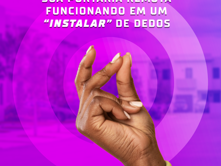 Sua Portaria Remota em um "instalar" de dedos