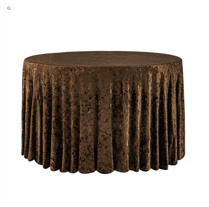Chocolate Velvet Tablecloth