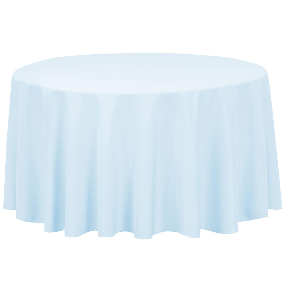 light blue round