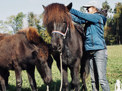 Kleine Helferlein im Hofalltag