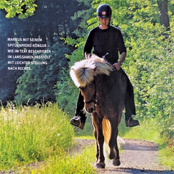 Schiefes Pferd ade dank Geländetraining