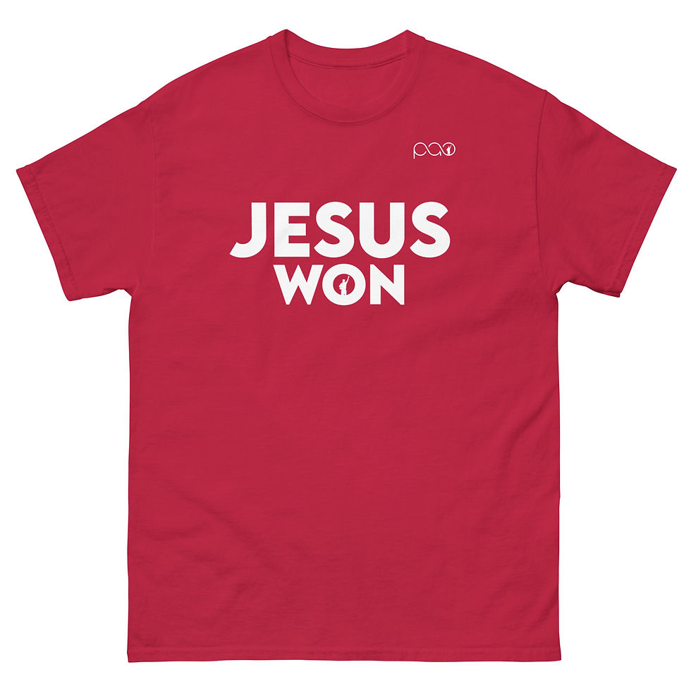 Thumbnail: PAO-OB – Jesus Won – Classic Tee