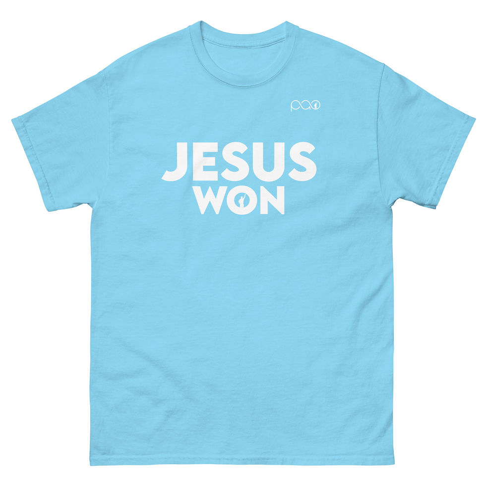 Thumbnail: PAO-OB – Jesus Won – Classic Tee