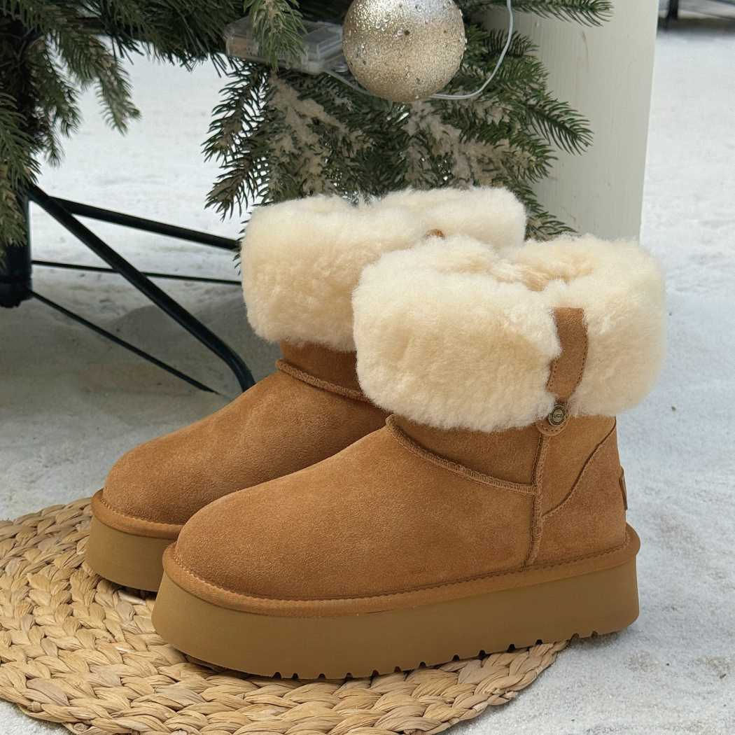 AUSTRALIAN SHEPHERD® UGG Boots Sheepskin Wool Mini Platform Eleny AS 3154