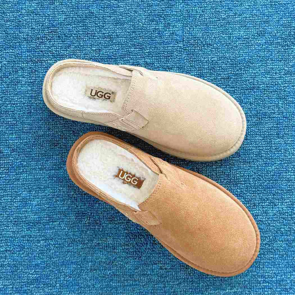 Thumbnail: AUSTRALIAN SHEPHERD® UGG Slippers – Sheepskin Wool Scuff Homelle AS 2128