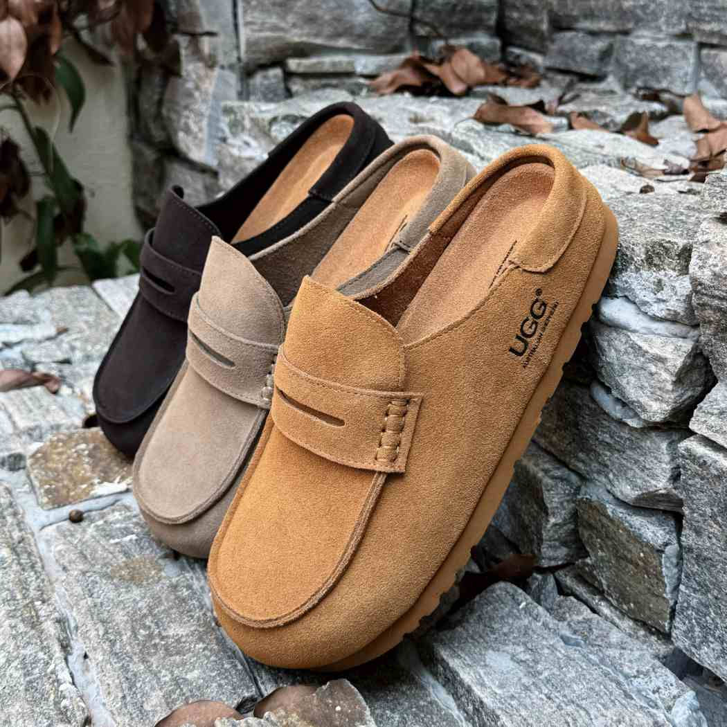 AUSTRALIAN SHEPHERD® Unisex Suede Slip-On Mules Casten AS 5023