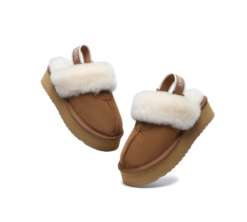 AS UGG Women Removable Strap Slingback Slippers Platform AS 2048