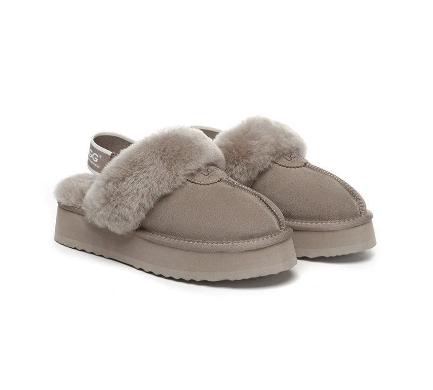 AS UGG Women Removable Strap Slingback Slippers Platform AS 2048