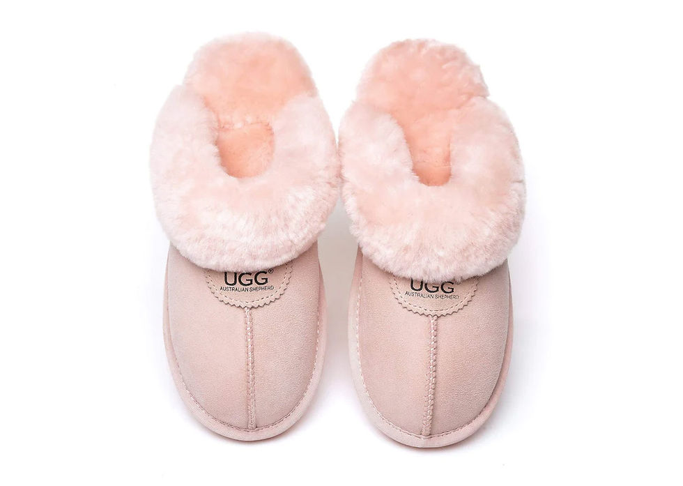 Thumbnail: AUSTRALIAN SHEPHERD® UGG Double Face Sheepskin Wool Slippers Waffle AS 2009