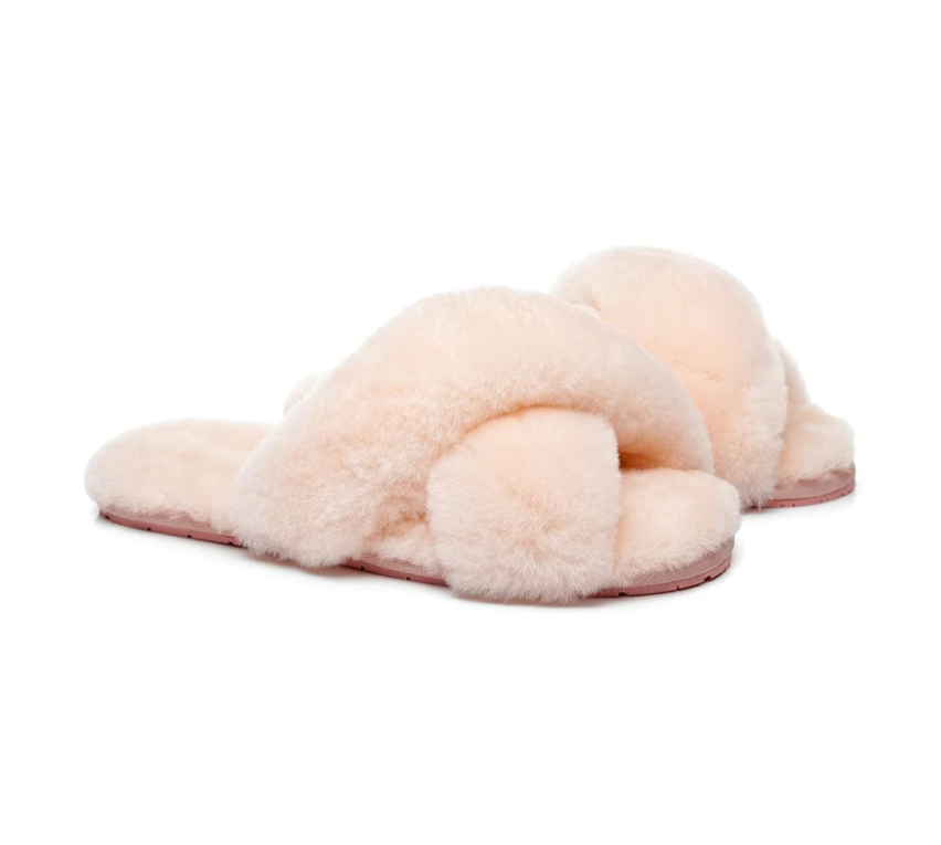 AUSTRALIAN SHEPHERD® UGG Women Crossover Fluffy Slides Linty AS 2012